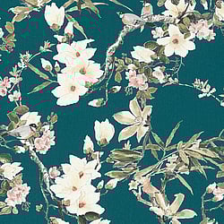 Galerie Wallcoverings Product Code: ES31103 - Escape Wallpaper Collection Galerie Wallcoverings Product Code ES31103 - Escape Wallpaper Collection - Cream, Beige, Green, Pink, Brown, Black, Grey, Teal Colours - Apple Blossom Tree Design