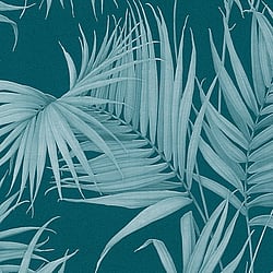 Galerie Wallcoverings Product Code: ES31136 - Escape Wallpaper Collection Galerie Wallcoverings Product Code ES31136 - Escape Wallpaper Collection - Green, Teal Colours - Palm Leaves Design