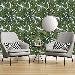 Galerie Wallcoverings Product Code: ES31146 - Escape Wallpaper Collection Galerie Wallcoverings Product Code ES31146 - Escape Wallpaper Collection - Beige, Grey, Green Colours - Leaf Trail Design