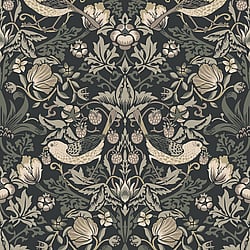 Galerie Wallcoverings Product Code: ET11200 - Arts and Crafts Wallpaper Collection Galerie Wallcoverings Product Code ET11200 - Arts and Crafts Wallpaper Collection - Black Cream Taupe Colours - Fragaria Garden Design