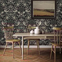 Galerie Wallcoverings Product Code: ET11200 - Arts and Crafts Wallpaper Collection Galerie Wallcoverings Product Code ET11200 - Arts and Crafts Wallpaper Collection - Black Cream Taupe Colours - Fragaria Garden Design