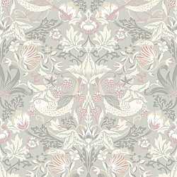Galerie Wallcoverings Product Code: ET11208 - Arts and Crafts Wallpaper Collection Galerie Wallcoverings Product Code ET11208 - Arts and Crafts Wallpaper Collection - Grey Taupe White Colours - Fragaria Garden Design