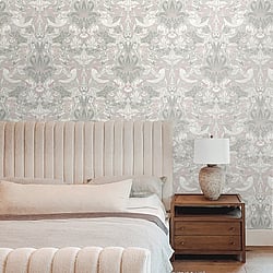 Galerie Wallcoverings Product Code: ET11208 - Arts and Crafts Wallpaper Collection Galerie Wallcoverings Product Code ET11208 - Arts and Crafts Wallpaper Collection - Grey Taupe White Colours - Fragaria Garden Design
