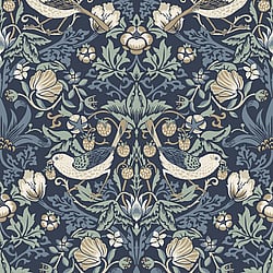 Galerie Wallcoverings Product Code: ET11212 - Arts and Crafts Wallpaper Collection Galerie Wallcoverings Product Code ET11212 - Arts and Crafts Wallpaper Collection - Blue Tan White Colours - Fragaria Garden Design