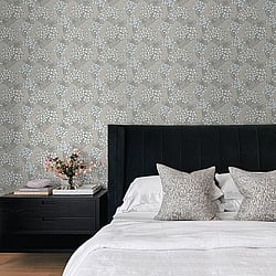 Galerie Wallcoverings Product Code: ET12005 - Arts and Crafts Wallpaper Collection Galerie Wallcoverings Product Code ET12005 - Arts and Crafts Wallpaper Collection - Taupe Beige White Colours - Floral Vine Design