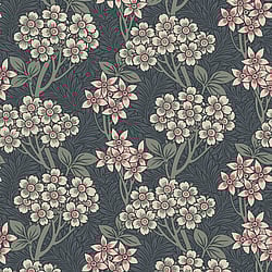Galerie Wallcoverings Product Code: ET12010 - Arts and Crafts Wallpaper Collection Galerie Wallcoverings Product Code ET12010 - Arts and Crafts Wallpaper Collection - Dark Grey Olive White Colours - Floral Vine Design