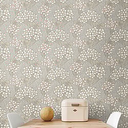 Galerie Wallcoverings Product Code: ET12016 - Arts and Crafts Wallpaper Collection Galerie Wallcoverings Product Code ET12016 - Arts and Crafts Wallpaper Collection - Pale Blue Beige White Colours - Floral Vine Design