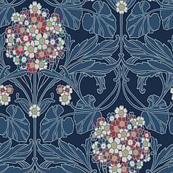 Galerie Wallcoverings Product Code: ET12112 - Arts and Crafts Wallpaper Collection Galerie Wallcoverings Product Code ET12112 - Arts and Crafts Wallpaper Collection - Blue White Beige Pink Colours - Floral Hydrangea Design