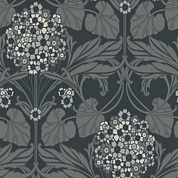 Galerie Wallcoverings Product Code: ET12120 - Arts and Crafts Wallpaper Collection Galerie Wallcoverings Product Code ET12120 - Arts and Crafts Wallpaper Collection - Black Grey White Colours - Floral Hydrangea Design