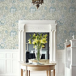 Galerie Wallcoverings Product Code: ET12304 - Arts and Crafts Wallpaper Collection Galerie Wallcoverings Product Code ET12304 - Arts and Crafts Wallpaper Collection - Beige Blue Green Colours - Acanthus Garden Design