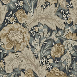 Galerie Wallcoverings Product Code: ET12308 - Arts and Crafts Wallpaper Collection Galerie Wallcoverings Product Code ET12308 - Arts and Crafts Wallpaper Collection - Midnight Blue Beige Colours - Acanthus Garden Design