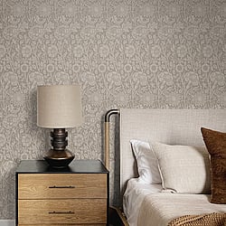 Galerie Wallcoverings Product Code: ET12508 - Arts and Crafts Wallpaper Collection Galerie Wallcoverings Product Code ET12508 - Arts and Crafts Wallpaper Collection - Beige Colours - Tonal Floral Trail Design