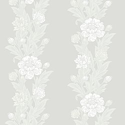 Galerie Wallcoverings Product Code: ET12708 - Arts and Crafts Wallpaper Collection Galerie Wallcoverings Product Code ET12708 - Arts and Crafts Wallpaper Collection - White Beige Colours - Blooming Stripe Design