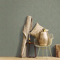 Galerie Wallcoverings Product Code: F-VL6005 - Lustre Wallpaper Collection Galerie Wallcoverings Product Code F-VL6005 - Lustre Wallpaper Collection - Green Colours - Geo Arch Design