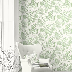 Galerie Wallcoverings Product Code: FC61804 - French Country Wallpaper Collection Galerie Wallcoverings Product Code FC61804 - French Country Wallpaper Collection - Kiwi Colours - Chinois Design