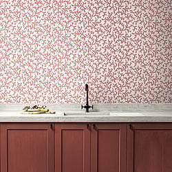 Galerie Wallcoverings Product Code: FC62101 - French Country Wallpaper Collection Galerie Wallcoverings Product Code FC62101 - French Country Wallpaper Collection - Coral Red Colours - Corail Design