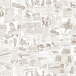 Galerie Wallcoverings Product Code: FH37500 - Homestyle Wallpaper Collection Galerie Wallcoverings Product Code FH37500 - Homestyle Wallpaper Collection - White Beige Colours - Newspaper Design
