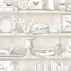 Galerie Wallcoverings Product Code: FH37507 - Homestyle Wallpaper Collection Galerie Wallcoverings Product Code FH37507 - Homestyle Wallpaper Collection - Beige Colours - Curio Cabinet Design