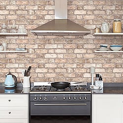 Galerie Wallcoverings Product Code: FH37516 - Homestyle Wallpaper Collection Galerie Wallcoverings Product Code FH37516 - Homestyle Wallpaper Collection - Beige Brown Colours - Farmhouse Brick Design