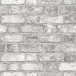 Galerie Wallcoverings Product Code: FH37517 - Homestyle Wallpaper Collection Galerie Wallcoverings Product Code FH37517 - Homestyle Wallpaper Collection - White Grey Colours - Farmhouse Brick Design