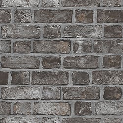 Galerie Wallcoverings Product Code: FH37519 - Homestyle Wallpaper Collection Galerie Wallcoverings Product Code FH37519 - Homestyle Wallpaper Collection - Black Colours - Farmhouse Brick Design