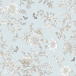 Galerie Wallcoverings Product Code: FH37537 - Homestyle Wallpaper Collection Galerie Wallcoverings Product Code FH37537 - Homestyle Wallpaper Collection - Blue Beige Brown Colours - Butterfly Toile Design