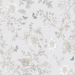 Galerie Wallcoverings Product Code: FH37538 - Homestyle Wallpaper Collection Galerie Wallcoverings Product Code FH37538 - Homestyle Wallpaper Collection - Beige Brown Grey Colours - Butterfly Toile Design