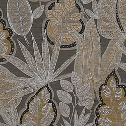 Galerie Wallcoverings Product Code: FL61113 - Flourish Wallpaper Collection Galerie Wallcoverings Product Code FL61113 - Flourish Wallpaper Collection - Beige/Brown Colours - Grafic Leaves Motif Design