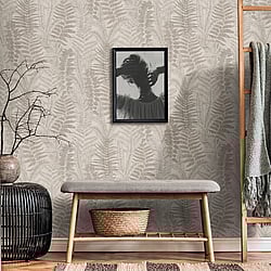 Galerie Wallcoverings Product Code: FL61120 - Flourish Wallpaper Collection Galerie Wallcoverings Product Code FL61120 - Flourish Wallpaper Collection - Beige/Cream Colours - Fern Leaves Motif Design