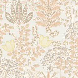 Galerie Wallcoverings Product Code: FL61125 - Flourish Wallpaper Collection Galerie Wallcoverings Product Code FL61125 - Flourish Wallpaper Collection - Yellow/Orange Colours - Dreaming Garden Motif Design