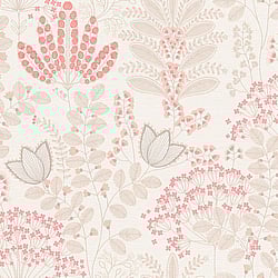 Galerie Wallcoverings Product Code: FL61126 - Flourish Wallpaper Collection Galerie Wallcoverings Product Code FL61126 - Flourish Wallpaper Collection - Grey/Pink Colours - Dreaming Garden Motif Design