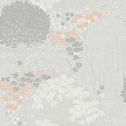 Galerie Wallcoverings Product Code: FL61130 - Flourish Wallpaper Collection Galerie Wallcoverings Product Code FL61130 - Flourish Wallpaper Collection - Grey/Pink Colours - Fairytale Leaves Motif Design