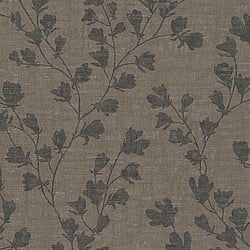 Galerie Wallcoverings Product Code: FS72004 - Fusion Wallpaper Collection Galerie Wallcoverings Product Code FS72004 - Fusion Wallpaper Collection - Brown Black Colours - Floral Trail Motif Design