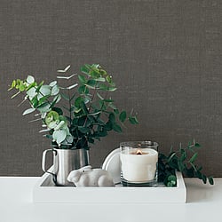 Galerie Wallcoverings Product Code: FS72006 - Fusion Wallpaper Collection Galerie Wallcoverings Product Code FS72006 - Fusion Wallpaper Collection - Charcoal Colours - Linen Effect Textured Design