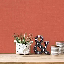 Galerie Wallcoverings Product Code: FS72009 - Fusion Wallpaper Collection Galerie Wallcoverings Product Code FS72009 - Fusion Wallpaper Collection - Orange Colours - Linen Effect Textured Design