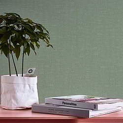 Galerie Wallcoverings Product Code: FS72013 - Fusion Wallpaper Collection Galerie Wallcoverings Product Code FS72013 - Fusion Wallpaper Collection - Green Colours - Linen Effect Textured Design
