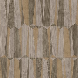 Galerie Wallcoverings Product Code: FS72017 - Fusion Wallpaper Collection Galerie Wallcoverings Product Code FS72017 - Fusion Wallpaper Collection - Brown Grey Colours - Geo Point Wood Effect Motif Design