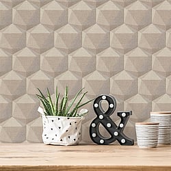 Galerie Wallcoverings Product Code: FS72022 - Fusion Wallpaper Collection Galerie Wallcoverings Product Code FS72022 - Fusion Wallpaper Collection - Beige Cream Grey Colours - Geometric Motif Design