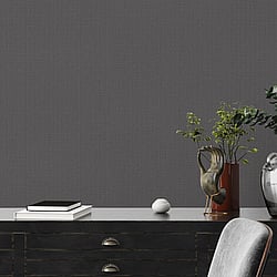 Galerie Wallcoverings Product Code: FS72023 - Fusion Wallpaper Collection Galerie Wallcoverings Product Code FS72023 - Fusion Wallpaper Collection - Charcoal Colours - Hessian Effect Textured Design