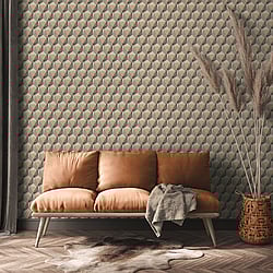 Galerie Wallcoverings Product Code: FS72028 - Fusion Wallpaper Collection Galerie Wallcoverings Product Code FS72028 - Fusion Wallpaper Collection - Beige Cream Grey Colours - Geometric Motif Design