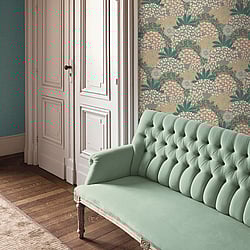 Galerie Wallcoverings Product Code: FS72034 - Fusion Wallpaper Collection Galerie Wallcoverings Product Code FS72034 - Fusion Wallpaper Collection - Green Pink Colours - Forest Bloom Motif Design