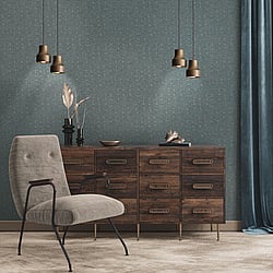 Galerie Wallcoverings Product Code: FS72038 - Fusion Wallpaper Collection Galerie Wallcoverings Product Code FS72038 - Fusion Wallpaper Collection - Beige Turqouise Colours - Geo Swirl Motif Design
