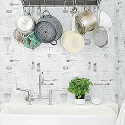 Galerie Wallcoverings Product Code: G12293 - Kitchen Recipes Wallpaper Collection Galerie Wallcoverings Product Code G12293 - Kitchen Recipes Wallpaper Collection -