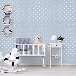 Galerie Wallcoverings Product Code: G23100 - Deauville 2 Wallpaper Collection Galerie Wallcoverings Product Code G23100 - Deauville 2 Wallpaper Collection - Sky Blue White Colours - Deauville Star Design