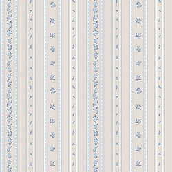 Galerie Wallcoverings Product Code: G23221 - Floral Themes Wallpaper Collection Galerie Wallcoverings Product Code G23221 - Floral Themes Wallpaper Collection - Blue Beige Colours - Floral Stripe Design