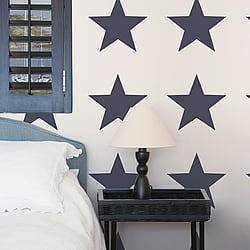 Galerie Wallcoverings Product Code: G23317 - Deauville 2 Wallpaper Collection Galerie Wallcoverings Product Code G23317 - Deauville 2 Wallpaper Collection - Navy Blue White Colours - Big Star Design
