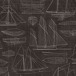 Galerie Wallcoverings Product Code: G23323 - Deauville 2 Wallpaper Collection Galerie Wallcoverings Product Code G23323 - Deauville 2 Wallpaper Collection - Black White Colours - Nautical Blueprint Design