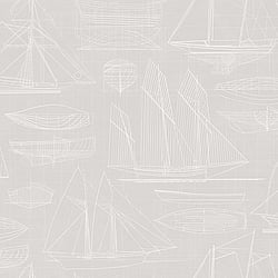 Galerie Wallcoverings Product Code: G23324 - Deauville 2 Wallpaper Collection Galerie Wallcoverings Product Code G23324 - Deauville 2 Wallpaper Collection - Grey Beige White Colours - Nautical Blueprint Design