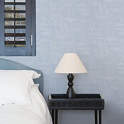 Galerie Wallcoverings Product Code: G23327 - Deauville 2 Wallpaper Collection Galerie Wallcoverings Product Code G23327 - Deauville 2 Wallpaper Collection - Sky Blue White Colours - Nautical Blueprint Design