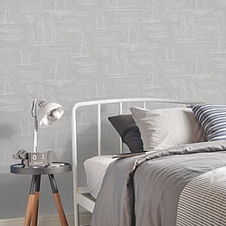 Galerie Wallcoverings Product Code: G23328 - Deauville 2 Wallpaper Collection Galerie Wallcoverings Product Code G23328 - Deauville 2 Wallpaper Collection - Taupe Beige White Colours - Nautical Blueprint Design